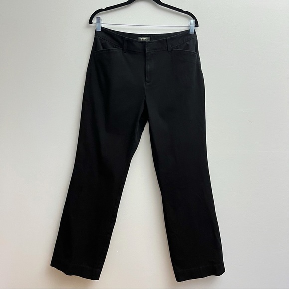 Eddie Bauer Blakey Fit Black Mid Rise Bootcut Pants Size 10 - Picture 1 of 10